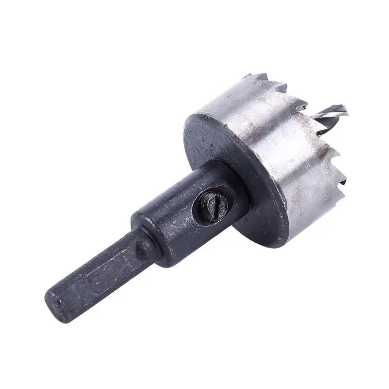 28 mm Diameter Electric Drill Saw Iron HSS Crown Silver Tone