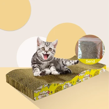 

Cat Toys Cat Scratch Board Pad Scratching Posts Kitten Corrugated Paper Pad Cats Grinding Nail Scraper Mat Mattress New
