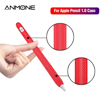 

ANMONE Protective Cover Stylus Pen Silicone Sleeve Case Non-Slip Nib Tip Cap Tablet Screen Touch Anti-Fall for Apple pencil 1