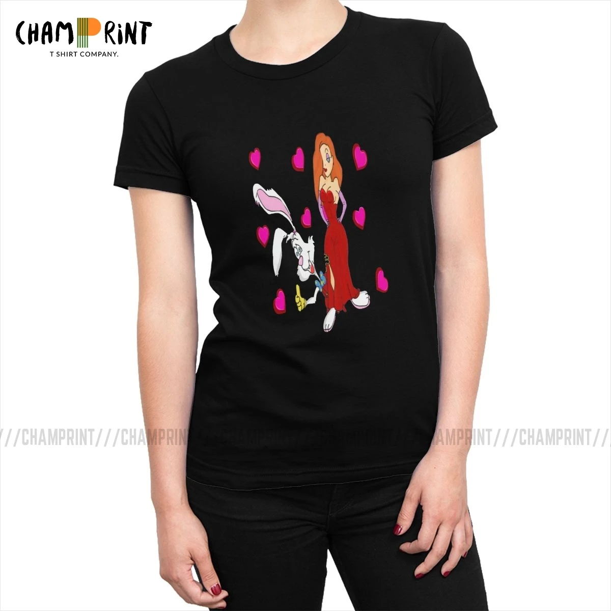 Who Framed Roger Rabbit Women's Tshirt Tee Shirt Tops Grunge Rock 100% Cotton T-shirts for Female Crewneck Summer Clothes | Женская