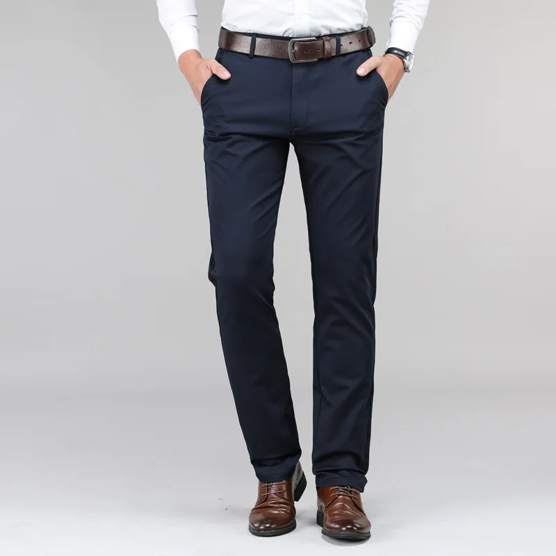 

2019 Autumn And Winter New Style High Quality Casual Pants Men's Loose Straight Men's Trousers Business Casual Plus-sized Menswe