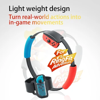 

3 In 1 Fitness Ring ringfit Adventure Adjustable Elastic Leg Strap Sport Band Ring-Con Grips Leg Joy-Con for Nintendo Switch NS