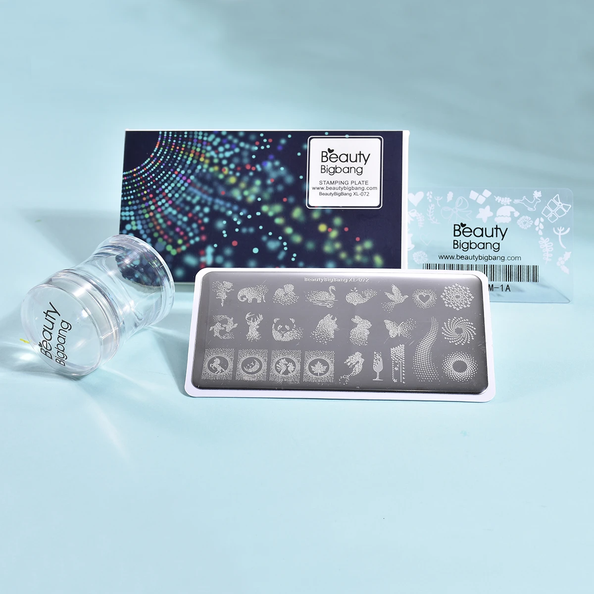 BEAUTYBIGBANG прямоугольные пластины для штамповки ногтей набор геометрических животных штамп Пластина Печать ногтей маникюрный Шаблон трафарет Инструменты
