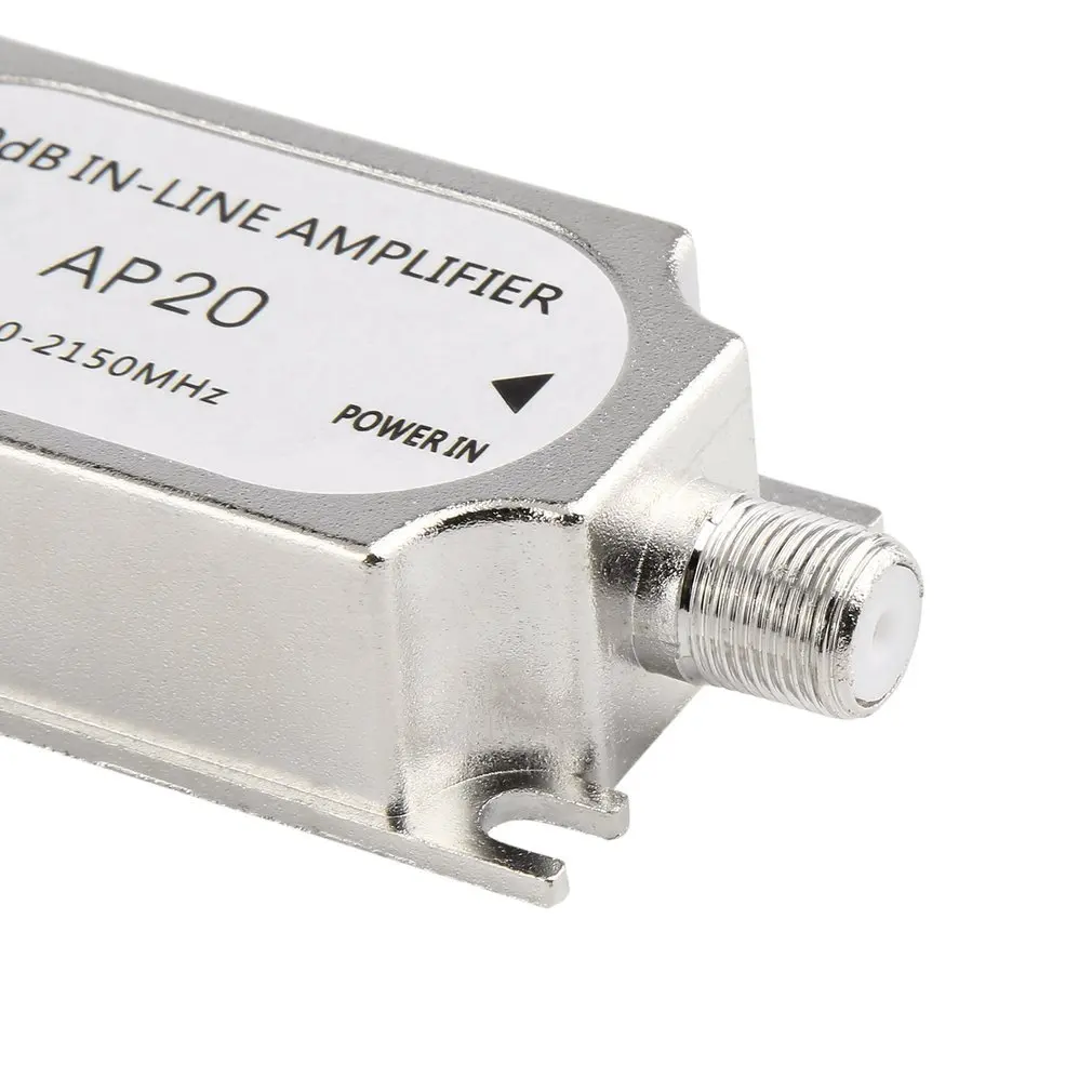 Satellite Signal Booster Satellite 20dB In-line Amplifier Booster 950-2150MHZ Signal Booster For Dish Network Antenna Cable Run Channel Strength