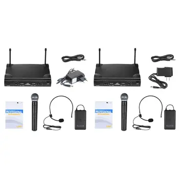 

UHF Wireless Microphone Karaoke System With BodyPack Handheld Transmitter