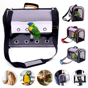

Bird Nest House Hut Cage Feeder Pet Parrot Bird Carrier Travel Cage Perch Dog Backpack For Pet Parrot Cat Rabbit Universal