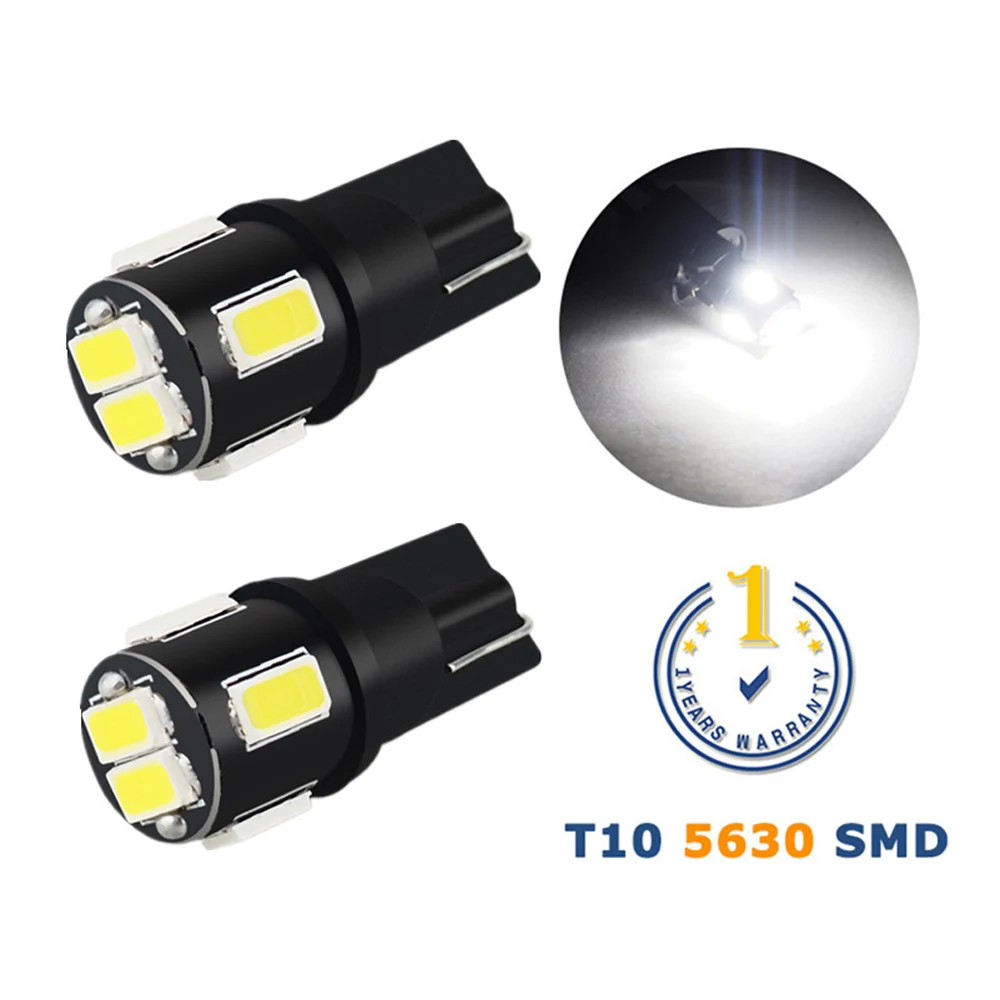 2x Car Styling LED T10 Canbus 194 W5W 192 6 SMD 5630 Auto Light Bulb No Error Parking Side | Автомобили и мотоциклы