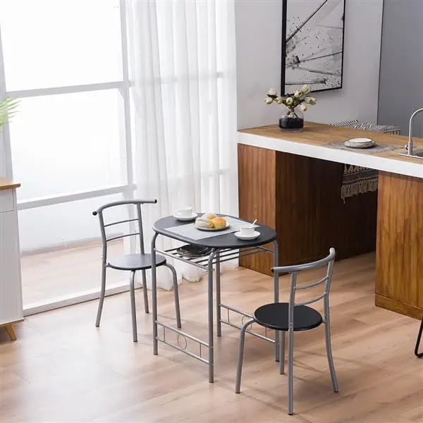 

furniture set for dining MDF House Rectangular Table And Two Chairs Home Couple Living Room Double Small Dining Table And Chairs