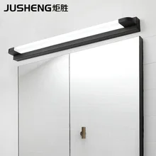 Ju sheng, Северный Европейский Стиль, черно-белое зеркало, передний светодиодный светильник, современный минималистичный светильник для ванной комнаты, лампы для ванной комнаты