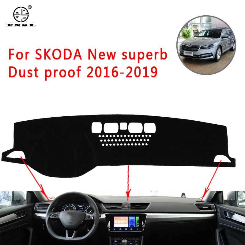 PNSL коврик для приборной панели автомобиля Skoda Superb 3 B8 3V 2016 2017 2018 2019 2020