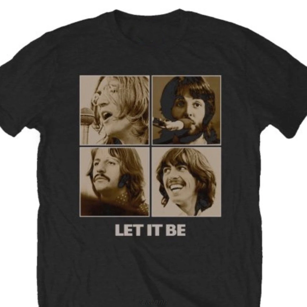The Let It Be John Lennon Rock Offiziell M Nner T Shirt Herren