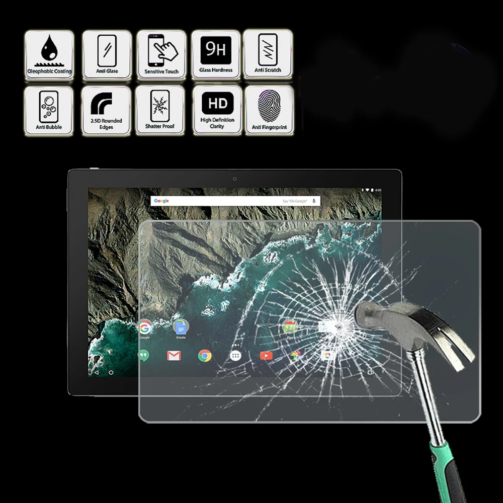 

Tablet Tempered Glass Screen Protector Cover for Google Pixel C - Ultra-thin Screen Film Protector Guard Cover