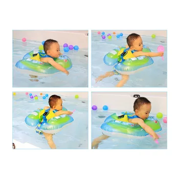 

Bathtub Pools Swim Trainer Float Baby Swimming Ring PVC Crotch Strap Safe Underarm Inflatable Floats for Bathtub Swimming Pool