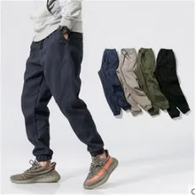 Повседневные узкие брюки для бега, мужские брюки в стиле хип-хоп, уличная одежда, черные брюки в стиле хип-хоп, мужские брюки в стиле панк с эластичной резинкой на талии# caldas XL2