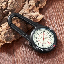 Карабин для альпинизма кварцевые карманные часы сплав указатель подарок клип на ремень доктор Спорт Fob светящиеся унисекс Мода
