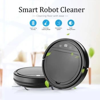 

Robot Vacuum Cleaner Automatic Cleaning Anti-drop Vacuum Cleaner Rechargeable Sweeping Robots for Carpet Hardfloor Mopping