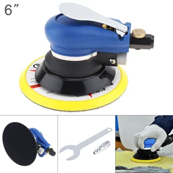 

6 Inch Non-vacuum Matte Surface 9000rpm Pneumatic Polishing Machine Random Orbital with Sander Pad for Cars Polishing