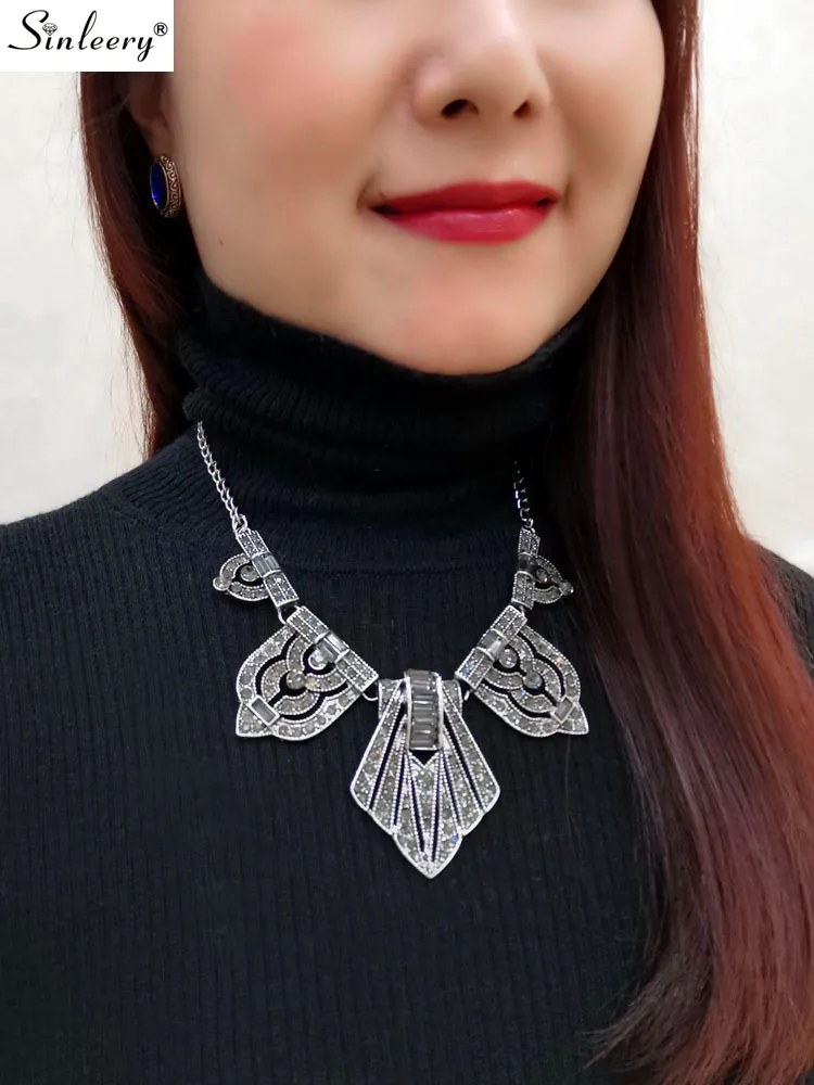 Fashion Colorful Drop Shape Heart Glass Pendant Necklace Women Costume Jewelry