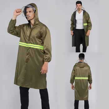 

Protective Unisex Reflective Raincoat Adult Saliva Cover Prevents Splashing Body Waterproof Camping Hooded Rain Cover