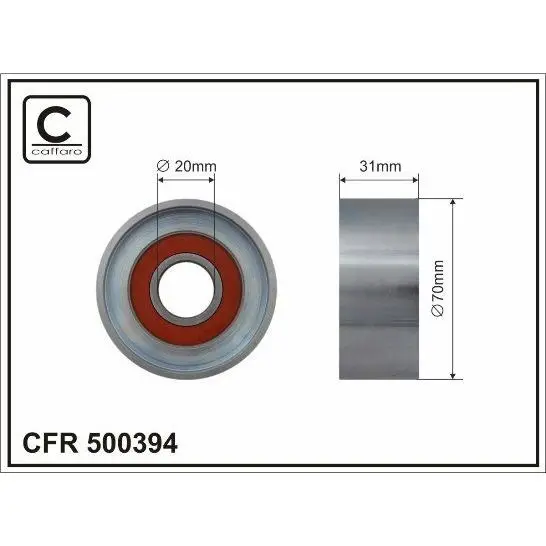 Roller n/a wedge. Belt meth. HO CR-V 2.2D 05 Accord caffaro 500394 |