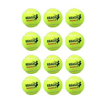

Regail 12Pcs Tennis High Elasticity Training Ball Natural Rubber and Woolen Competition Tennis