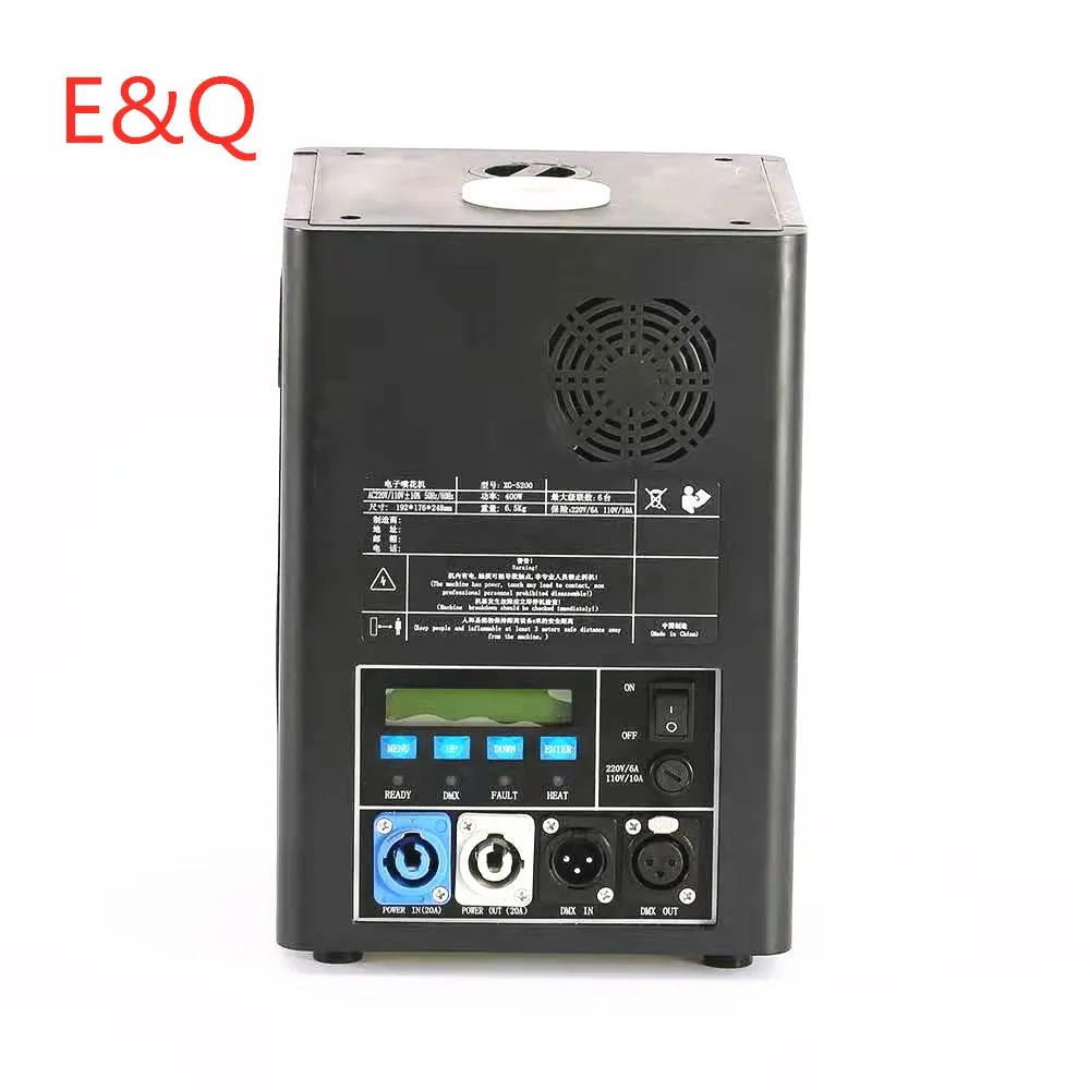 

E&Q 400W Cold Spark Machine Firework Sparklers Remote Special Effect DJ Equipment For Indoor/Outdoor Wedding Event Stage Li