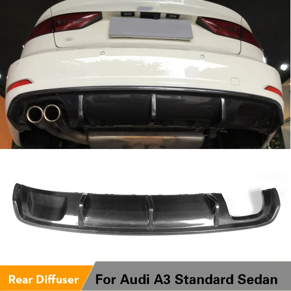 Carbon Fiber / FRP Rear Bumper Lip Diffuser Spoiler for Audi A3