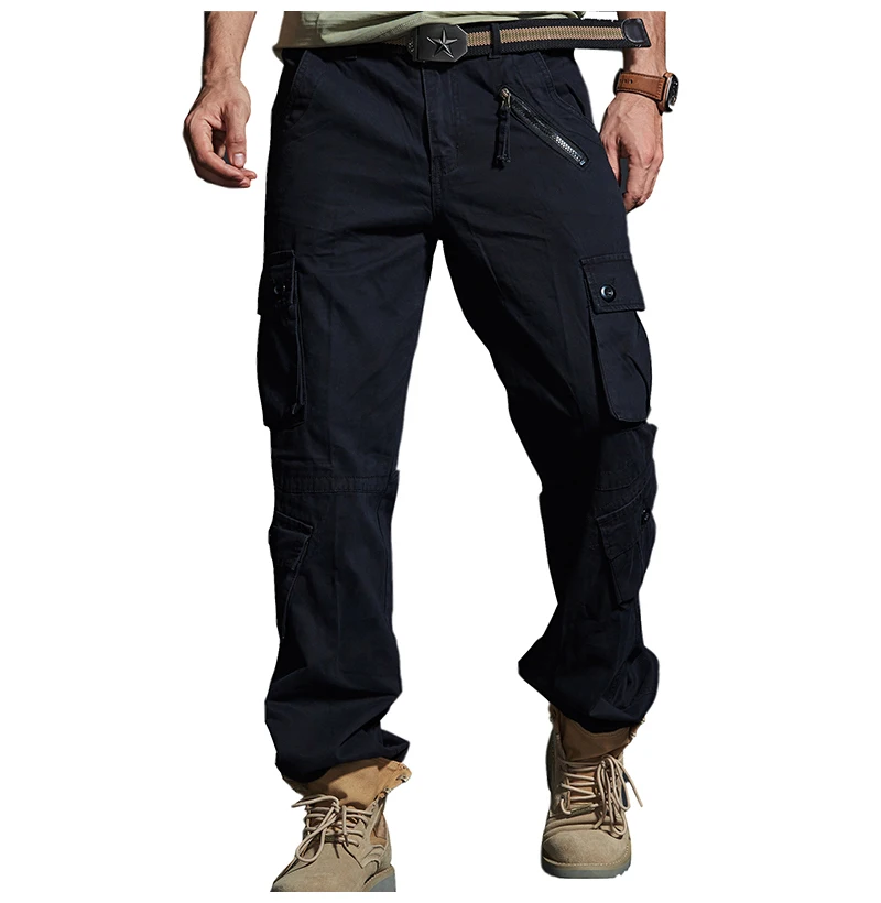 Men's Multi-Pockets Military Cargo Pants Army Fight Assault Tactical Combat Long Trousers Casual Straight Cotton Work Trouser Men's Multi-Pockets Military Cargo Pants Army Fight Assault Tactical Combat Long Trousers Casual Straight Cotton Work Trouser