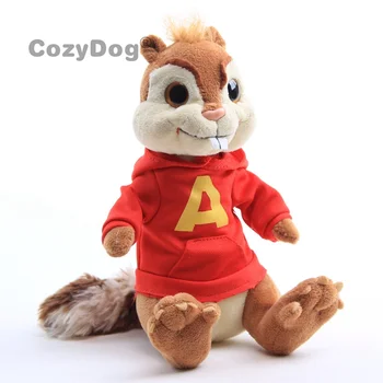 

18 and 25 cm Alvin and the Chipmunks Plush Toys New Style Cute Red Chipmunks Squirrel Stuffed Doll Women Kids Birthday Gift