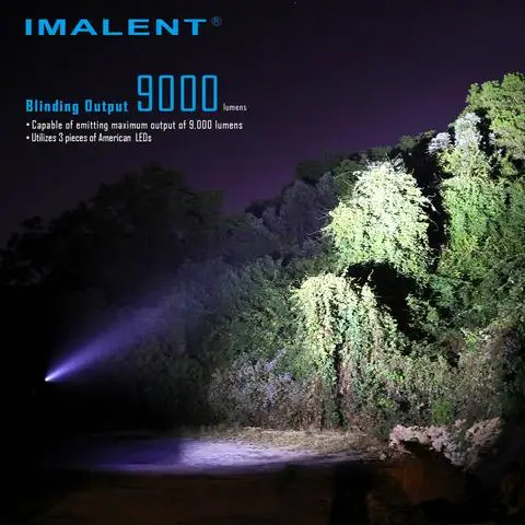 Bateria para Caça Busca e Resgate Lanterna por 21700 Imalent Power Lanterna 9000 Lumens Tipo-c Usb Recarregável R30c Led 3 Imalent r30c power led lanterna 9000 lumens