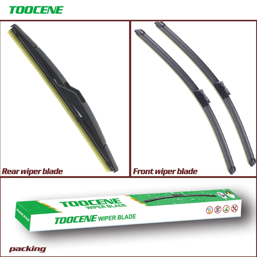 Front and Rear Wiper Blades For Ford Fiesta 2008- Auto Windshield Windscreen wiper Window 26+15+12"