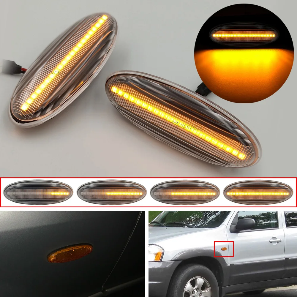 Side Turn Signal Light Fender Marker Lamp For MAZDA 323 1998 2003