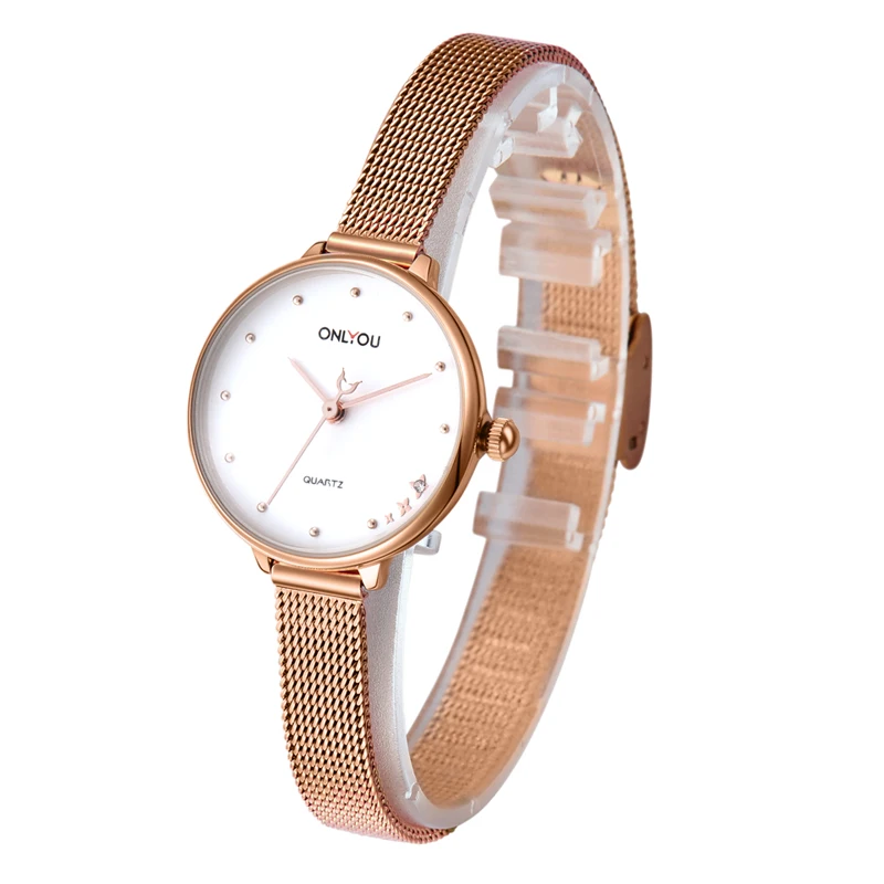 

Steel watchband women's watch fashion Korean simple female student waterproof watch ladies quartz watch