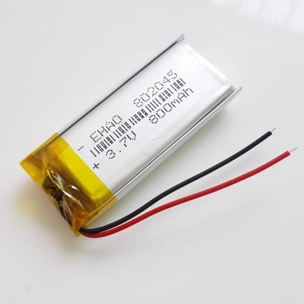 Ehao 802045 3.7v 800mah Bateria Recarregável Lipo Polímero de Lítio para o Massager Dvd E-book Fone de Ouvido Bluetooth 10 Peças - Image 6