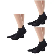 3 пары нескользящие, для йоги носки для женщин противоскользящие Барре Носки для фитнеса с захватами для женщин# NN1006