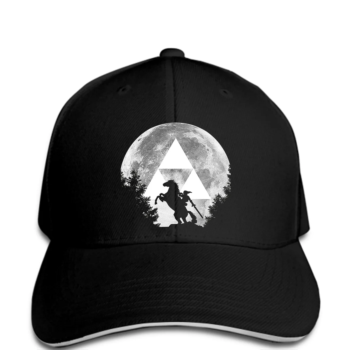 Бейсбол кепки черный Для мужчин Бейсбол кепки A.N.T. Link Epona Mond мужская шляпа zelda ocarina стильная модная шляпа