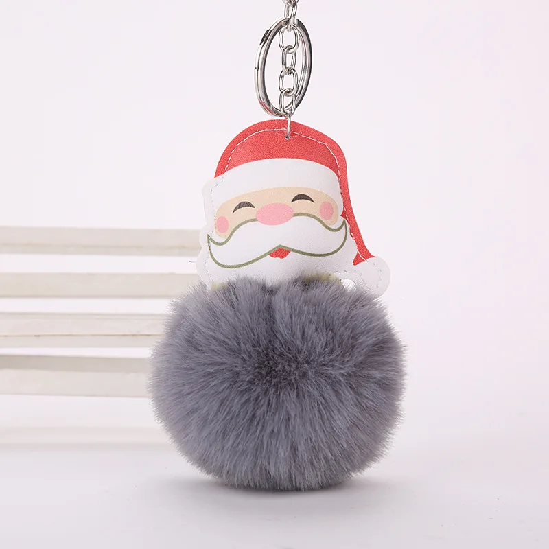Wooden Christmas Decoration Xmas Tree Pendant 3D Hanging Home New Year Party Bauble Decoration Christmas Ball Xmas Key Ring - Цвет: 17