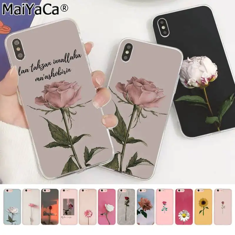 MaiYaCa розовый белый только одна роза художественный чехол для телефона Apple iphone 11 pro