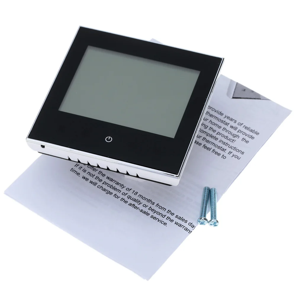 

Hot Indoor Temperature Thermostat LCD Display Touch Screen Electric Heating Thermostat Room Temperature Controller 16A 110-230V