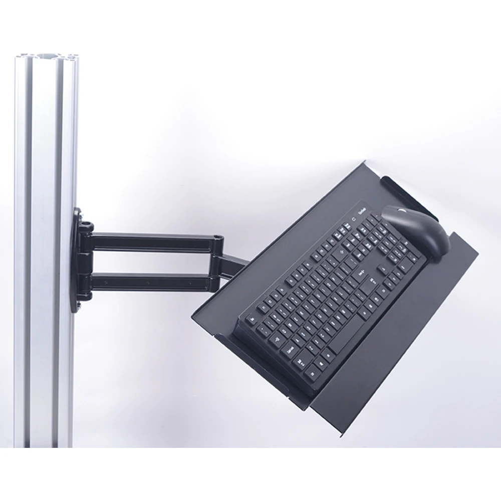 Teclado de Alumínio e Bandeja de Mouse Suporte Rotativo Suporte de Teclado de Parede Suporte Simracing Mod Racing Game Simulator