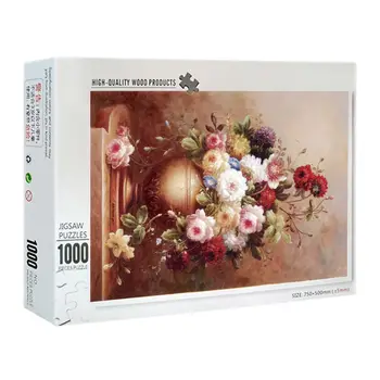 

1000 Pieces peonies Puzzles Wooden Jigsaw Puzzles Floor Puzzle 094F