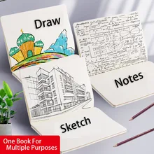 Caderno estudante bloco de notas engrossar arte classe caderno papelaria em branco bloco de notas fresco e simples estudante e diários cuadernos