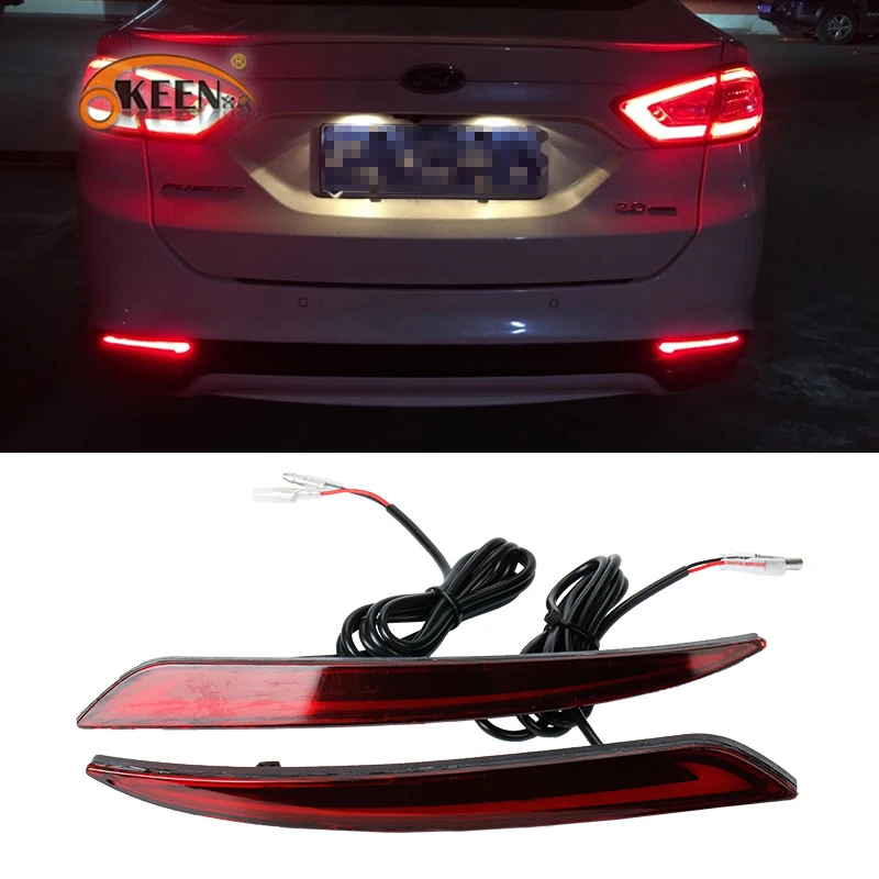 

For Ford Mondeo Fusion 2013 2014 2015 2016 2017 2018 LED Bumper Light Rear Fog Lamp Brake Light Turn Signal Light Reflector