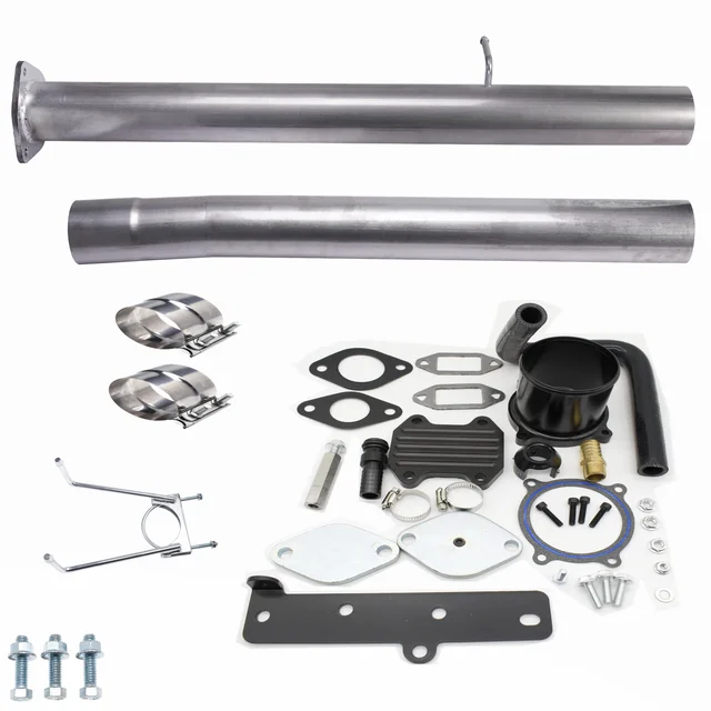 Cat DPF Delete Pipe EGR Muffler Cooler Throttle Valve for Dodge Ram