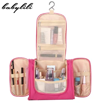 

Women Travel Makeup Bag Functional Wash Toiletry Cases Waterproof Female Hanging Cosmetic Organizer Zipper Necessaries Bath Kit