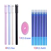 15pcs/lot Cartoon Cat Erasable Pen Washable Handle Colored Ink Erasable Gel Pen Refill Rods For School Office Writing Stationery ► Photo 2/6