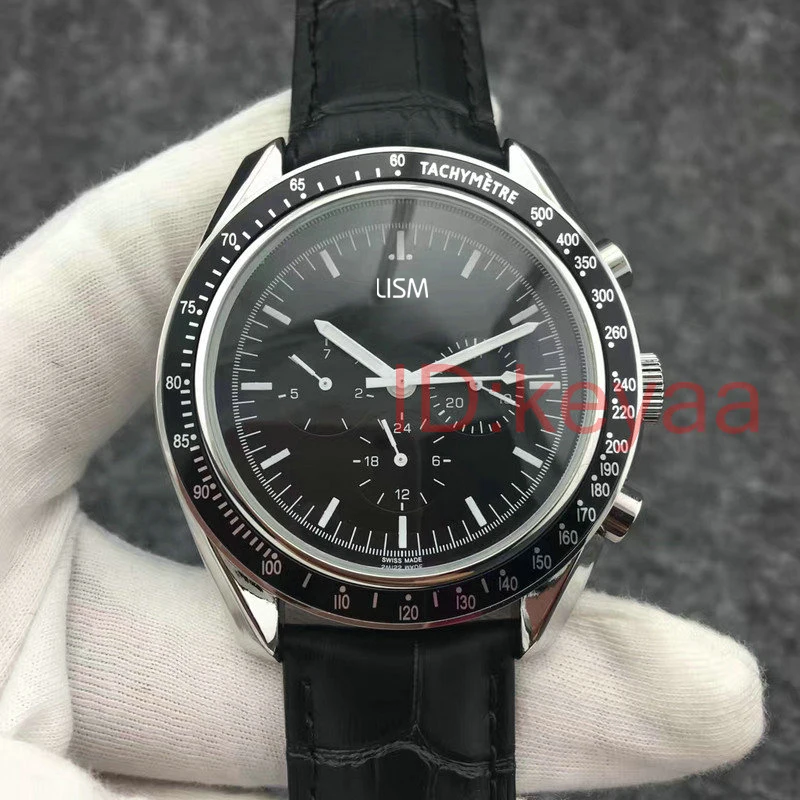 

LISM Black Top Luxury Brand AAA Mechanical Mens Stainless Steel Automatic Movement Watch Sport Men Designer Watches Wristwatches