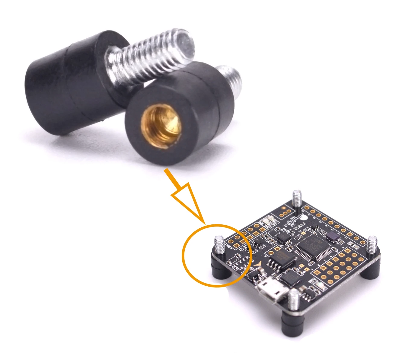 4 x M3 Anti Vibration Mount Flight Controller Schwingungsdämpfer Metallpuffer 4 x M3 Anti Vibration Mount Flight Controller Schwingungsdämpfer Metallpuffer