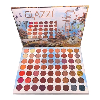 

GLAZZI 63 Colors Super Large Eye Shadow Pearlescent Matte Sequin Glitter Powder Mixed Eye Shadow Palette Makeup