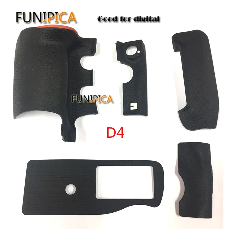 Rubber Body Thumb Rear Back For Nikon D90 Rubber Only No 3M glue DSLR Camera